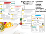 🍕English Class A1+ – Unit 2: FOOD - zestaw kart pracy