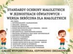 Standardy Ochrony Małoletnich w Jednostkach Oświatowych Wersja Skrócona - 13 stron