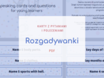 Karty pytań i poleceń do rozgadania uczniów