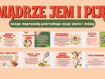Edukacja Zdrowotna, Godzina wychowawcza- Mądrze jem i piję: czego naprawdę potrzebuje moje ciało i mózg– kl 6- 17 SLAJDÓW PDF