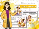 Chemia. Plakat. Szkolna gazetka ścienna. Plakaty do sali chemicznej. Dzień Dziecka.