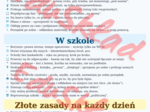 Obowiązki ucznia – plakat do druku + strona na podpisy