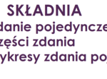 Zdanie pojedyncze, wykresy, składnia - sprawdzian