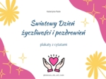 Plakaty - cytaty związane z życzliwością