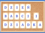 DZIEŃ BABCI i DZIADKA - BABCIU! DZIADKU! TAK BARDZO WAS KOCHAMY! wzór 6