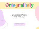 Gra ortograficzna: ó/u, rz/ż, ch/h, mała i duża litera