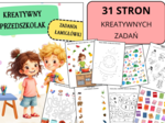 ŁAMIGŁÓWKI DLA UCZNIÓW PRZEDSZKOLA/PRZEDSZKOLAKI/31 stron kreatywnych zadań, pomocy naukowych