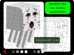 Kolorowanka według wyników dodawania, dodawanie 1-20, Minecraft, matematyka dla fanów Minecrafta