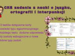 Testy egzaminacyjne CKE nauka o języku , ortografia i interpunkcja