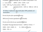 VAT i inne podatki - notatka