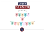 Litery na gazetkę "Witaj w szkole! :)"