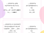 Gra ortograficzna: ó/u, rz/ż, ch/h, mała i duża litera