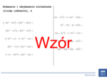 Dodawanie i odejmowanie wielomianów (liczby całkowite) | matematyka, algebra | 26 kolumn