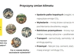 Prezentacja o zmianach klimatu (Skutki globalnego ocieplenia - topnienie lodowców, susze, ekstremalne zjawiska pogodowe, sposoby przeciwdziałania)