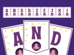 ANDRZEJKI – biblioteka – świetlica – przedszkole – GIRLANDA – gazetka – wersja 2