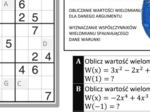 Wielomiany SUDOKU, obliczanie wartości wielomianu, wyznaczanie współczynników wielomianu