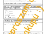 Wyrażenia algebraiczne cz. 1. - kartkówka, karta pracy