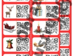 Weihnachten - domino z kodami QR