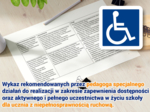 Wykaz rekomendacji pedagoga specjalnego – uczeń z niepełnosprawnością ruchową