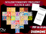 Geometryczny Walentynkowy Math&Art Projekt. Serca Op Art. DARMOWY