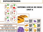 GOTOWA LEKCJA FOOD - NEW ENGLISH ADVENTURE 2 UNIT 6 , prezentacja, flashcards, Qr domino, karty do tworzenia zdań