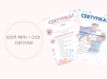 Dzień matki i ojca - certyfikat