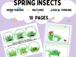 Spring insects: j. angielski/ zajęcia rewalidacyjne. Gra memory, kody QR, dobieranie, pisanie pośldzie dobre dla SPE