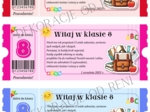 Powitalny Bilet do Klasy 8