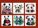 DZIEŃ PANDY – PUZZLE – 17 obrazków