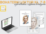 Bohaterki lektur kl. 7-8 - wykreślanka i zadania kreatywne [powtórzenie przed E8]