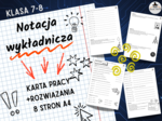 NOTACJA WYKŁADNICZA - KARTA PRACY + rozwiązania - KLASA 7-8