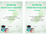 Dyplom na zakończenie przedszkola i zerówki - jeden motyw