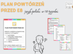 Plan powtórzeń przed E8 - język polski w 18 tygodni (harmonogram, lista chceckbox dla ucznia)