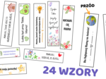 Zakładki na Dzień Matki – 24 gotowe wzory do druku 🌸Piękny i szybki prezent dla mamy od dziecka/dwustronne-miejsce na imię ucznia