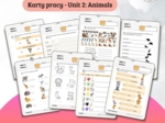 New English Adventure 1 – Unit 2: Animals – Karty pracy dla klasy 1
