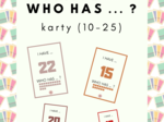 I have ... Who has ... ? #2 NUMBERS 10-25 KONTYNUACJA