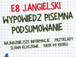 Powtórka Egzamin Ósmoklasisty Angielski Wypowiedź pisemna E8