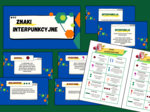 ZNAKI INTERPUNKCYJNE - interpunkcja - prezentacja - 24 slajdy + wklejka - kl. 4-6