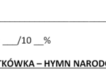 Kartkówka - hymn narodowy