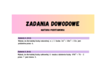 Zadania dowodowe z ubiegłych matur - matura podstawowa CKE