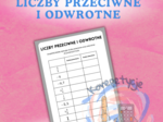 Liczby przeciwne i odwrotne Karta Pracy