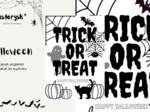 Halloween - plakat do wydruku - trick or treat