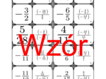 Domino - Ułamki złożone dodatnie i ujemne | matematyka