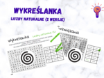 Wykreślanka - liczby naturalne w dwóch wersjach
