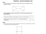 Geometria - trójkąty i czworokąty, pola - zadania egzaminacyjne (także dla klasy 6)