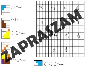 Dodawanie ułamków zwykłych o tym samym mianowniku KARTY PRACY kl 4
