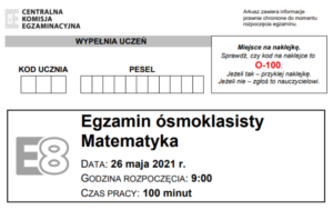 Szybkie Powt Rki Przed Egzaminem Z Matematyki Z Cke Karta Pracy