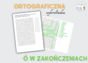 Ortograficzna Wykre Lanka W Zako Czeniach Wyraz W Z Oty Nauczyciel