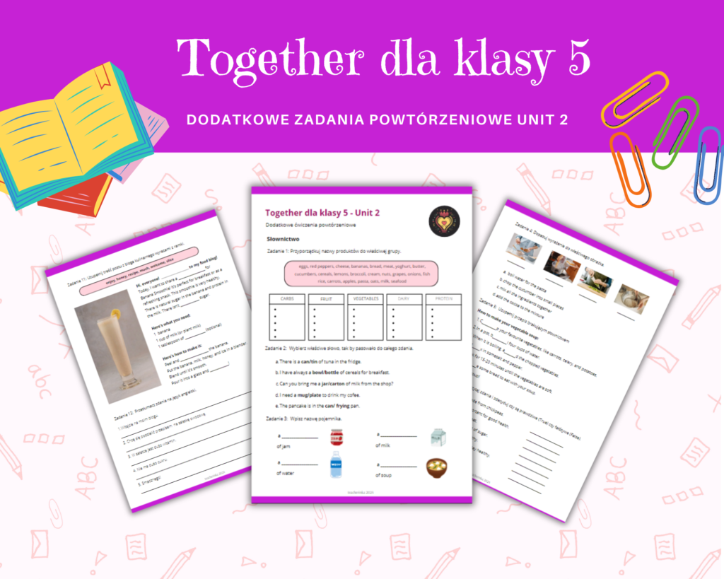 Together Dla Kasy Unit Materia Y Dodatkowe Powt Rzenie Wiczenia