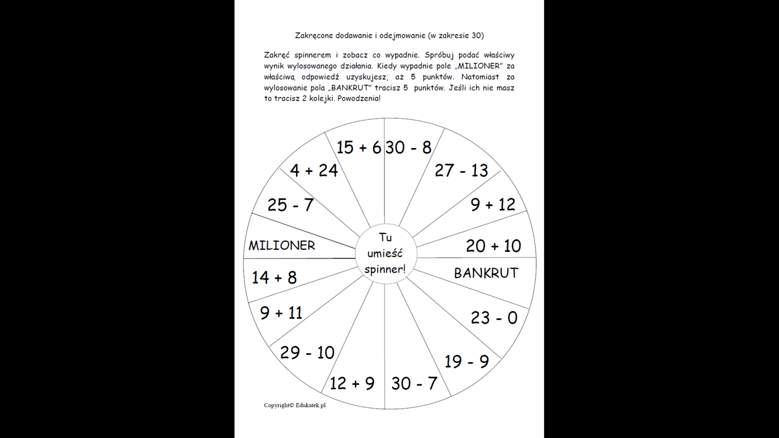 Zakr Cone Dodawanie I Odejmowanie Gry Matematyczne Z Oty Nauczyciel